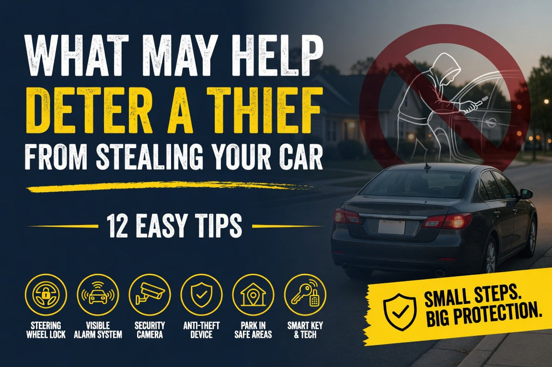 What May Help Deter a Thief from Stealing Your Car - 12 Easy Tips