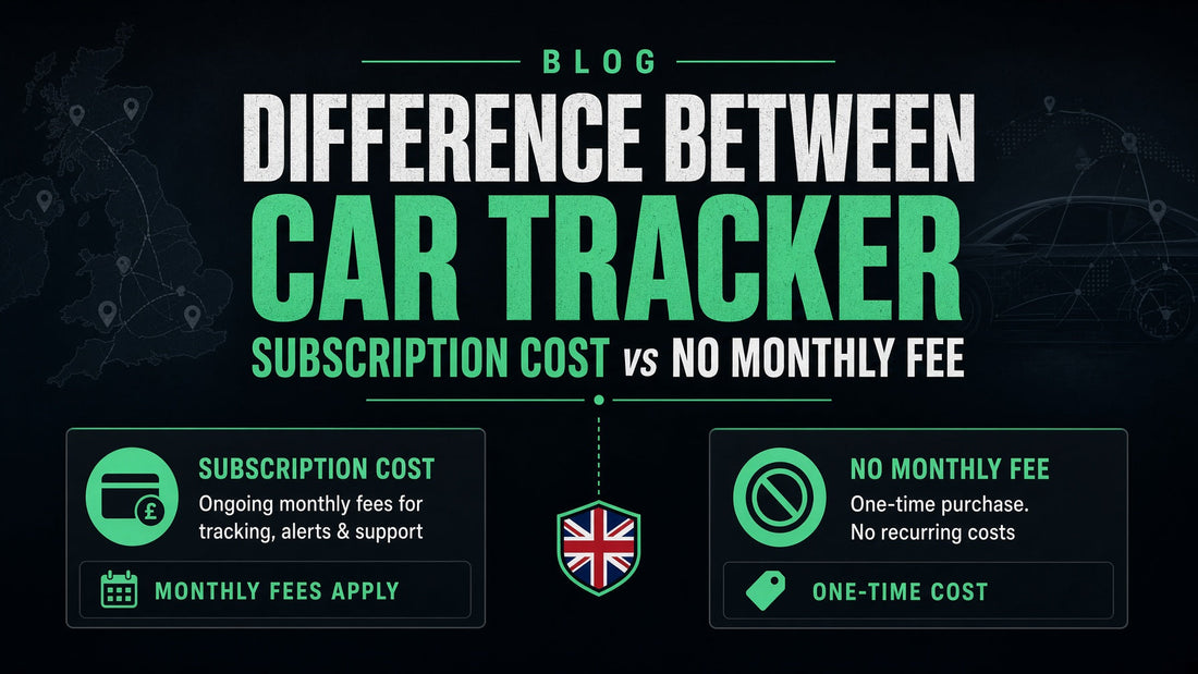 Difference Between Car Tracker Subscription Cost vs No Monthly Fee UK