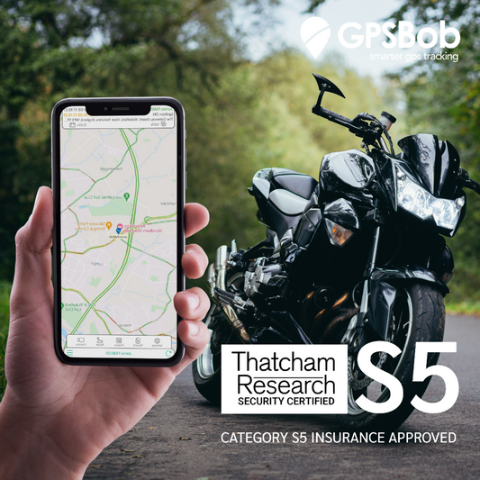 4G GPSBob Mongoose S5 UK Insurance Approved Bike Thatcham Tracker