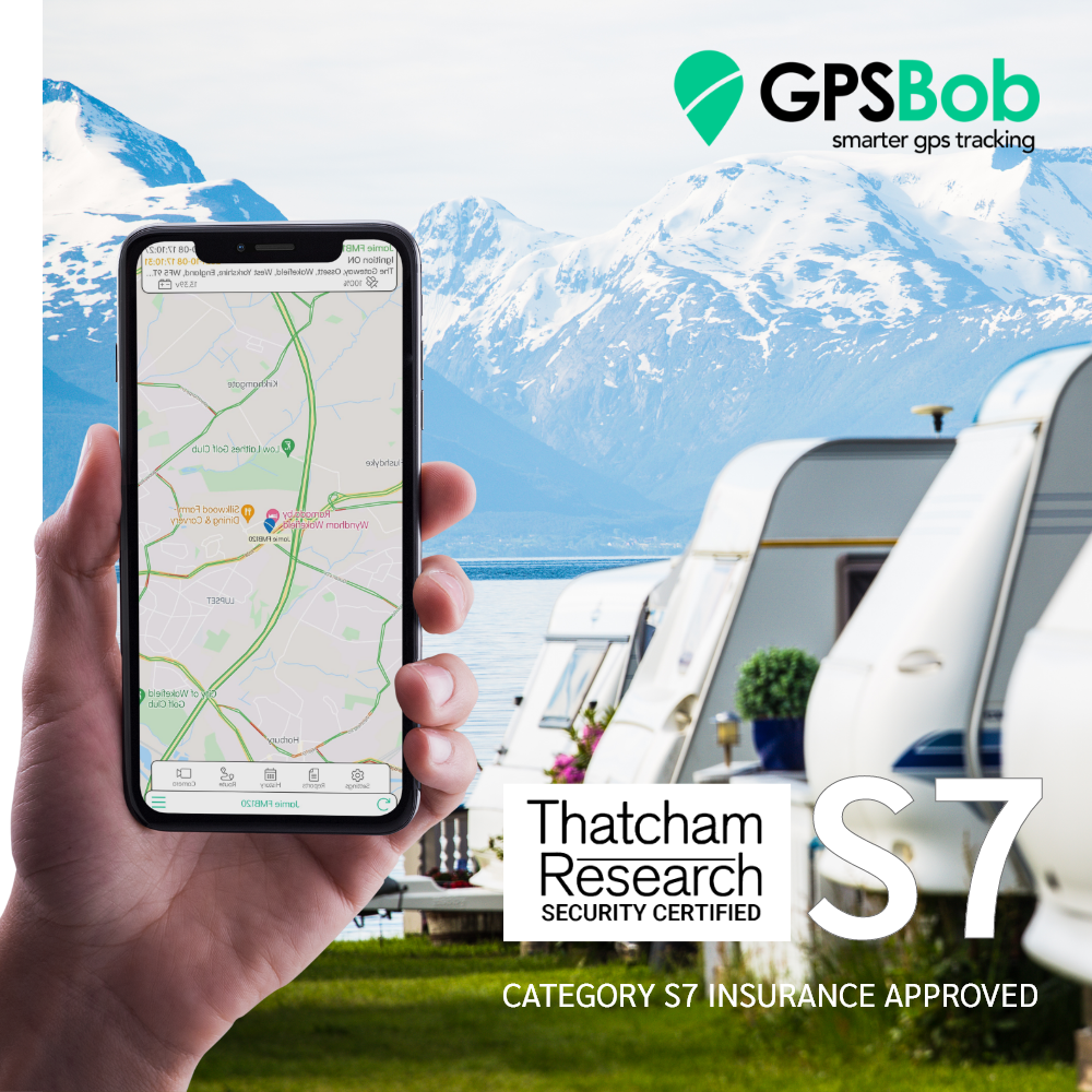 4G GPSBob Mongoose S7 UK Insurance Approved Thatcham Caravan Tracker