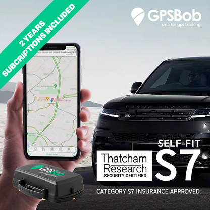 4G GPSBob Mongoose S7 Self Fit Battery Thatcham S7 Tracker for UK Insurance Approval including 2 years Subscriptions
